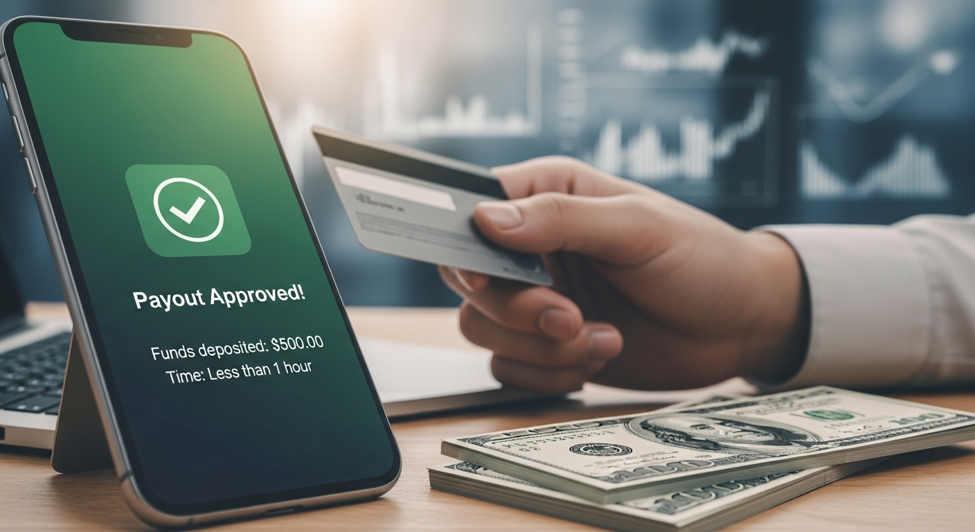 Remise immédiate – de l’argent dans votre compte en moins d’une heure